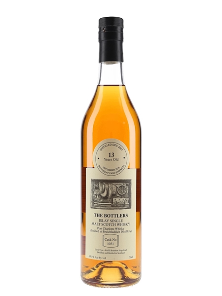 Port Charlotte 2001 13 Year Old Cask No.1031 Bottled 2015 - The Bottlers 70cl / 63.5%