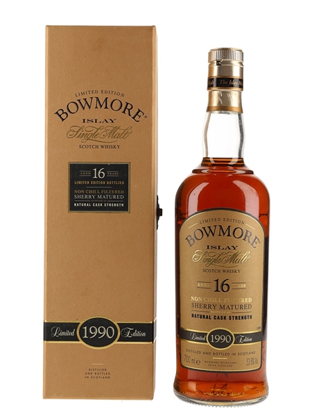 Bowmore 1990 16 Year Old Sherry Matured 70cl / 53.8%