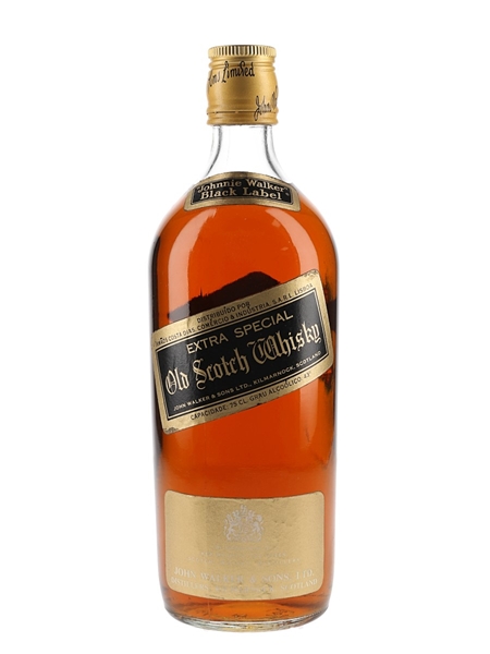 Johnnie Walker Black Label Bottled 1970s - Portugal Import 75cl / 43%