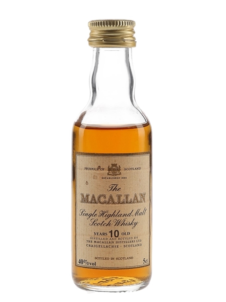 Macallan 10 Year Old Bottled 1980s 5cl / 40%