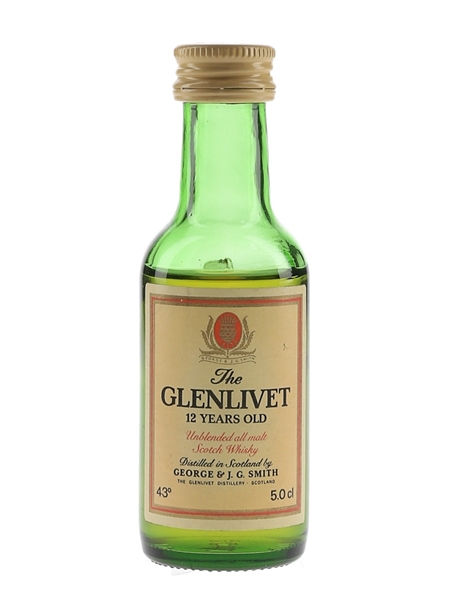 Glenlivet 12 Year Old Bottled 1980s 5cl / 43%