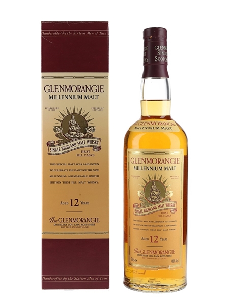 Glenmorangie 12 Year Old Millenium Malt Bottled 1990s 70cl / 40%