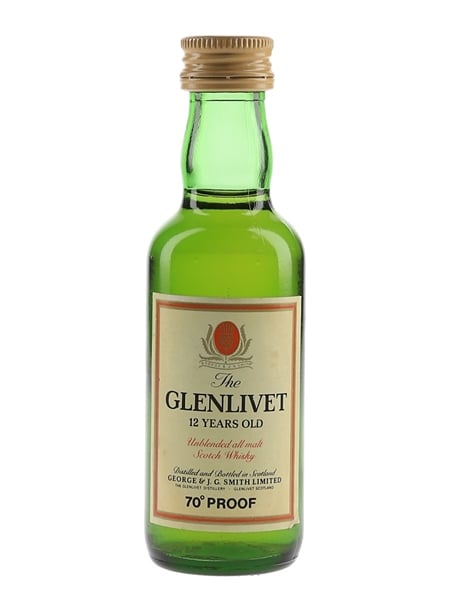 Glenlivet 12 Year Old Bottled 1970s 5cl / 40%