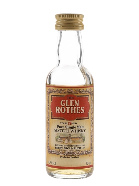 Glenrothes 12 Year Old Bottled 1980s - Berry Bros & Rudd 5cl / 43%