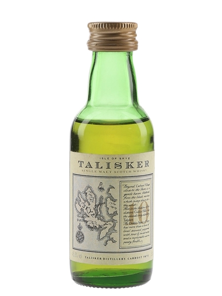 Talisker 10 Year Old Bottled 1990s - Map Label 5cl / 45.8%