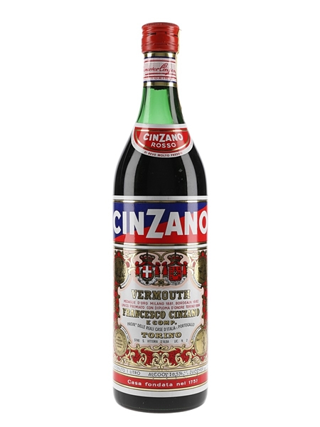 Cinzano Rosso Vermouth Bottled 1970s 100cl / 16.5%