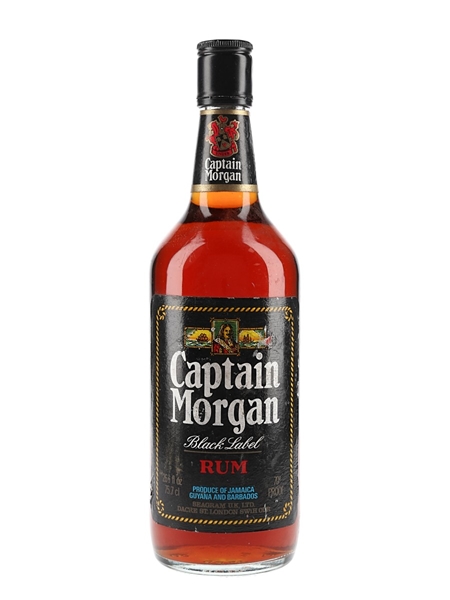 Captain Morgan Black Label Jamaica Rum Bottled 1970s 75.7cl / 40%