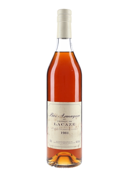 Chateau De Lacaze 1981 Bas Armagnac Bottled 1998 - Howells Of Bristol 70cl / 46%