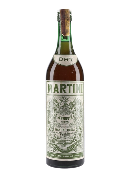 Martini Dry Bottled 1960s-1970s 100cl / 18.5%