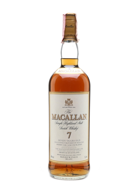 Macallan 7 Year Old Maxxium Italia 100cl / 40%