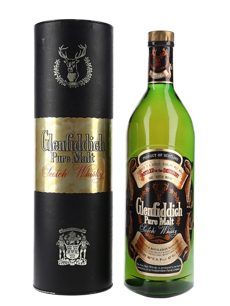 Glenfiddich Pure Malt Bottled 1970s 100cl / 43%