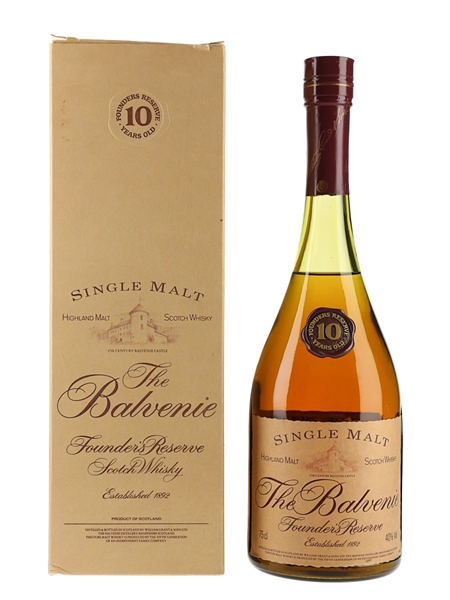 Balvenie 10 Year Old Founder's Reserve Bottled 1980s 75cl / 40%