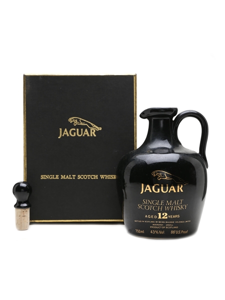 Jaguar 12 Year Old Single Malt Bottled 1980s - Ceramic Decanter 75cl / 43%