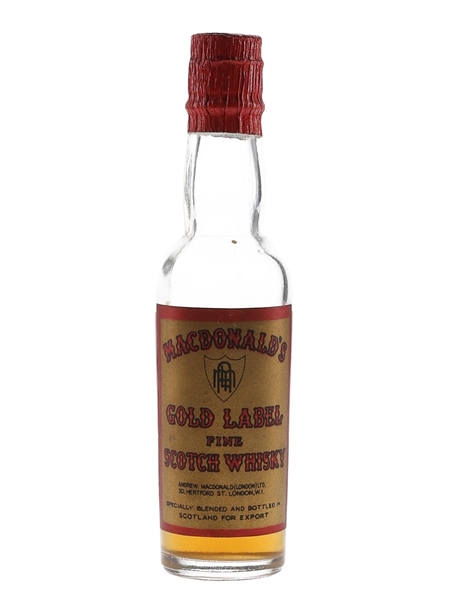 MacDonald's Gold Label Bottled 1960s 5cl