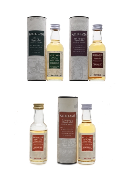 McClelland's Regional Single Malts  4 x 5cl / 40%