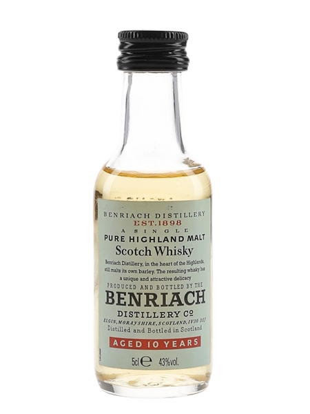 Benriach 10 Year Old Bottled 1990s 5cl / 43%