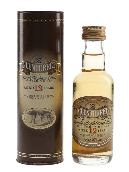 Glenturret 12 Year Old Bottled 1990s 5cl / 40%