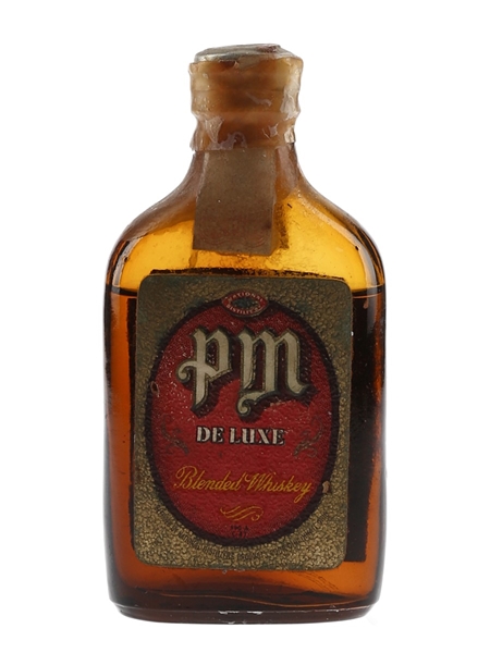 National Distillers PM De Luxe Blended Whiskey Bottled 1940s 5cl / 43%