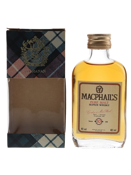 MacPhail's 10 Year Old Bottled 1980s - Gordon & MacPhail 5cl / 40%