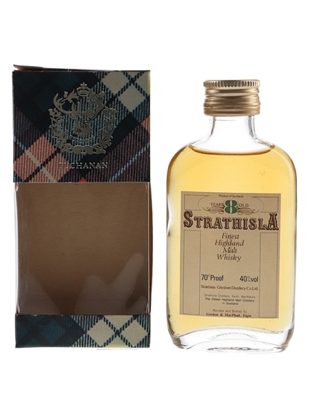 Strathisla 8 Year Old Bottled 1970s-1980s - Gordon & MacPhail 5cl / 40%