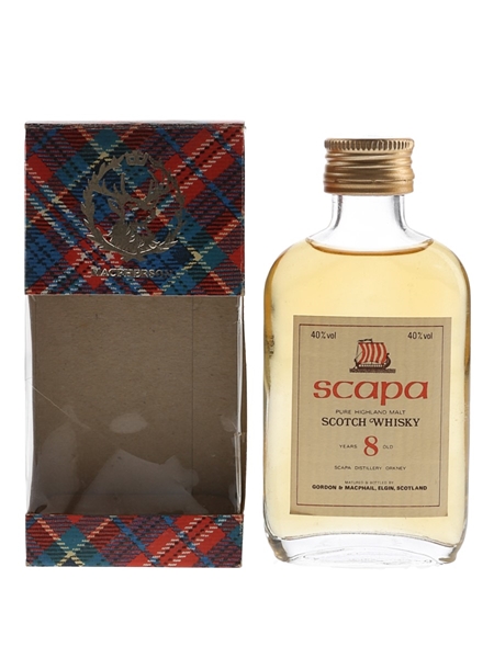 Scapa 8 Year Old Bottled 1980s - Gordon & MacPhail 5cl / 40%