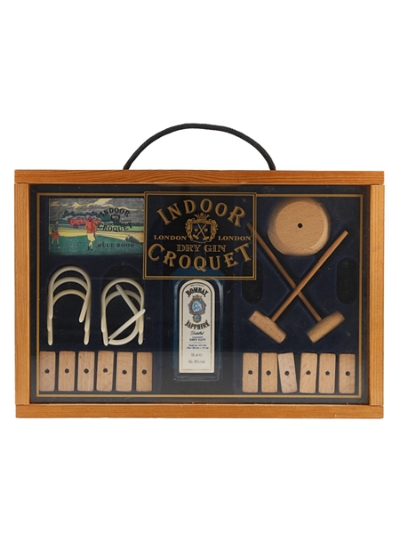 Bombay Sapphire Indoor Croquet Set  5cl / 40%