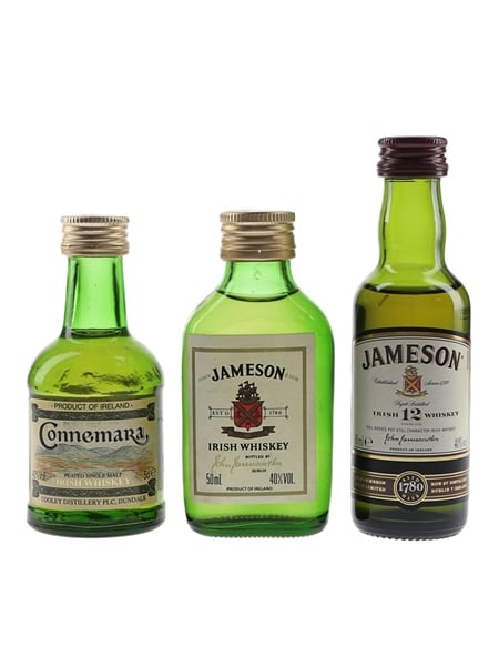 Connemara & Jameson 12 Year Old Irish Whiskey 3 x 5cl / 40%