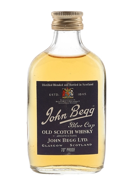 John Begg Blue Cap Bottled 1970s 5cl / 40%