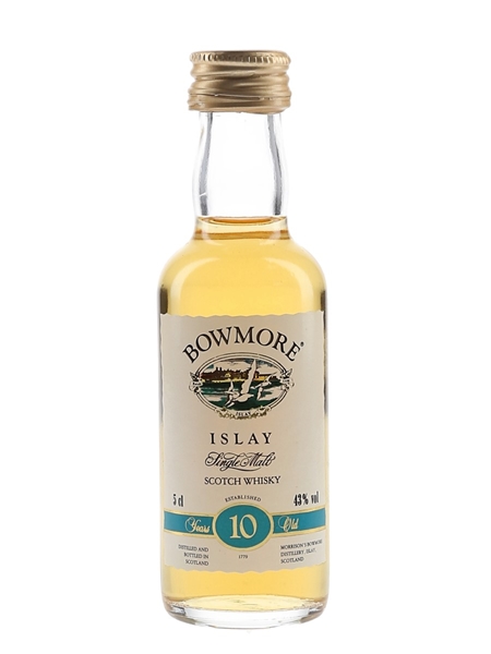 Bowmore 10 Year Old Bottled 1990s 5cl / 43%