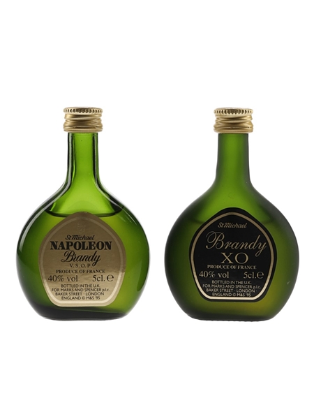 St Michael Napoleon VSOP & XO Brandy Marks & Spencer 2 x 5cl / 40%