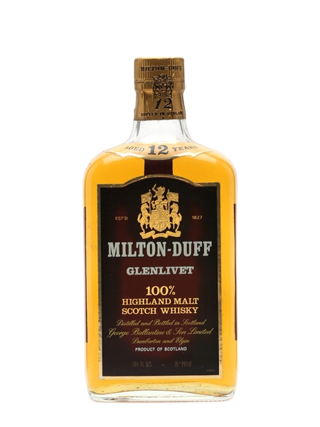 Miltonduff-Glenlivet 12 Years Old Bottled 1970s 75cl