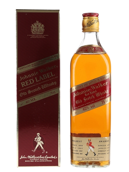 Johnnie Walker Red Label Bottled 1980s 75cl / 40%