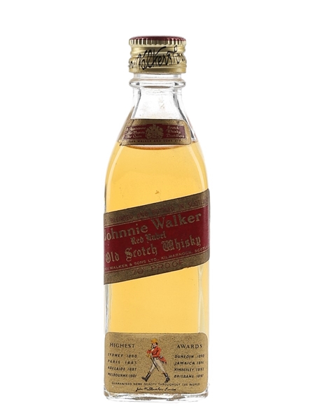 Johnnie Walker Red Label Bottled 1970s 5cl / 40%