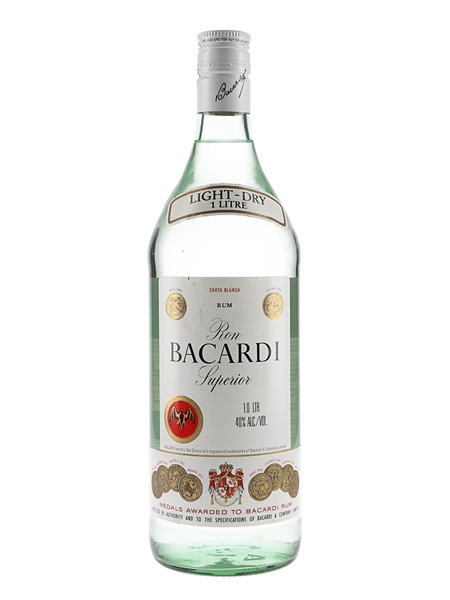 Bacardi Carta Blanca Bottled 1980s 100cl / 40%