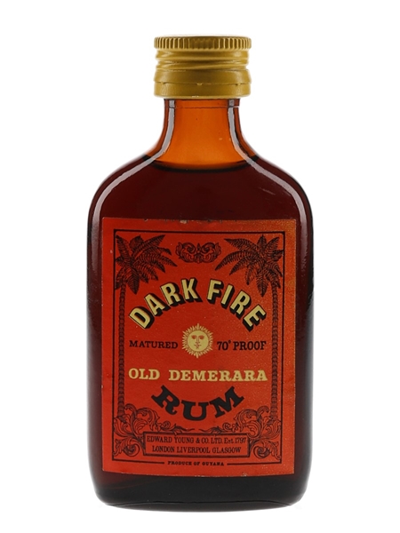 Dark Fire Old Demerara Rum Bottled 1970s 5cl / 40%