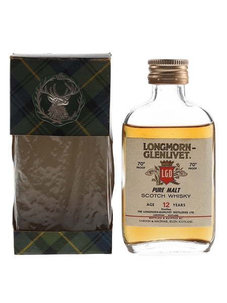 Longmorn Glenlivet 12 Year Old Bottled 1970s - Gordon & MacPhail 5cl / 40%