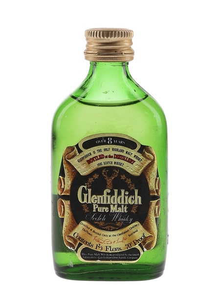 Glenfiddich 8 Year Old Pure Malt Bottled 1970s 4.7cl / 40%