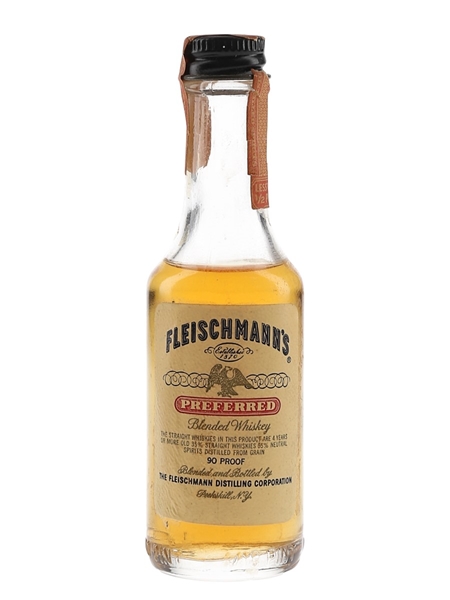 Fleischmann's Preferred Bottled 1970s 4.7cl / 45%