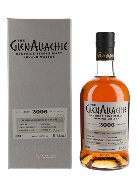 Glenallachie 2006 15 Year Old Single Cask 868 Bottled 2021 - UK Exclusive 70cl / 60.7%