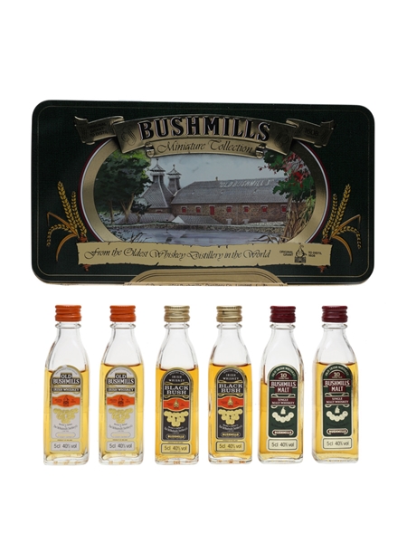 Bushmills Miniature Collection Set Bottled 1990s 6 x 5cl / 40%