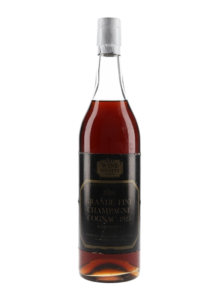 Wine Society 1925 Grande Fine Champagne Cognac Bottled 1973 68cl / 40%