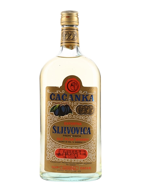 Cacanka Stara Sljivovica 1976 Old Plum Brandy  100cl / 40%