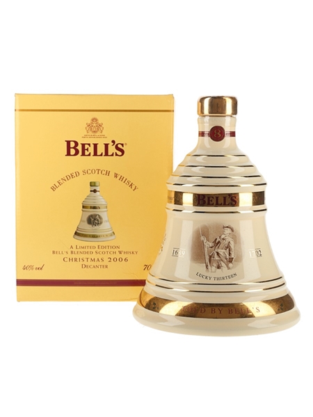 Bell's Christmas 2006 Ceramic Decanter Lucky Thirteen 70cl / 40%