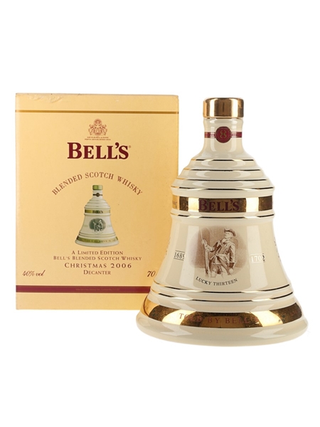 Bell's Christmas 2006 Ceramic Decanter Lucky Thirteen 70cl / 40%