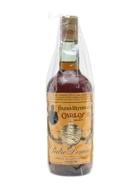 Carlos III Solera Reservada Brandy Bottled 1980s - Pedro Domecq 75cl / 39.5%