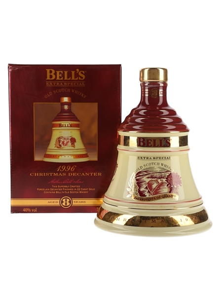 Bell's Christmas 1996 Ceramic Decanter Ingredients Of Quality 70cl / 40%