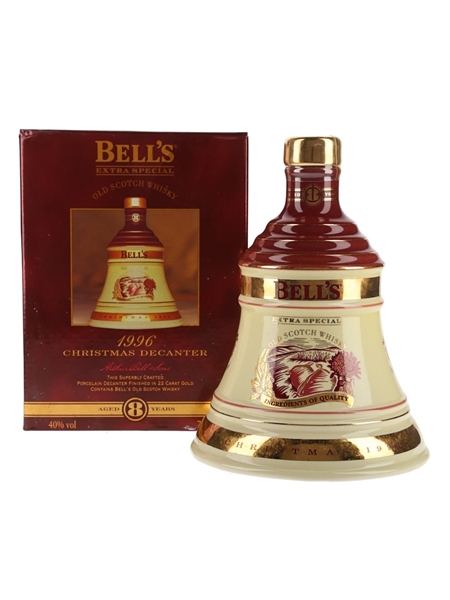 Bell's Christmas 1996 Ceramic Decanter Ingredients Of Quality 70cl / 40%