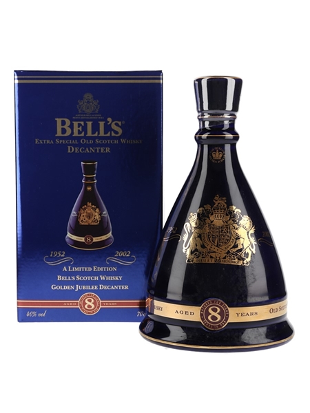 Bell's Ceramic Decanter 2002 Golden Jubilee Queen Elizabeth II 50 Years Reign 70cl / 40%