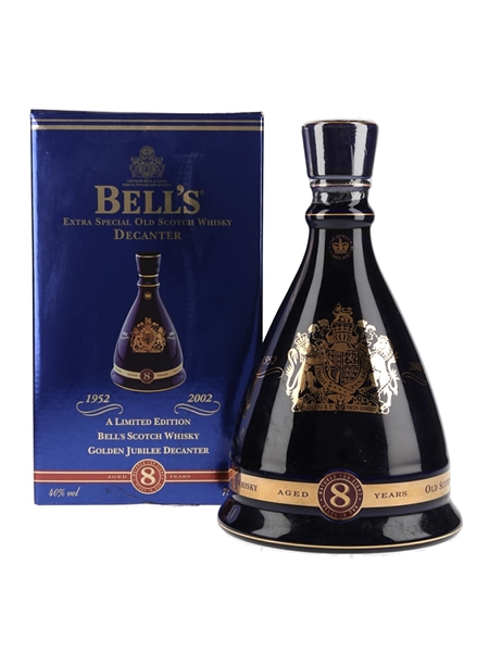 Bell's Ceramic Decanter 2002 Golden Jubilee Queen Elizabeth II 50 Years Reign 70cl / 40%