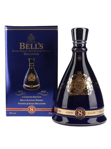 Bell's Ceramic Decanter 2002 Golden Jubilee Queen Elizabeth II 50 Years Reign 70cl / 40%